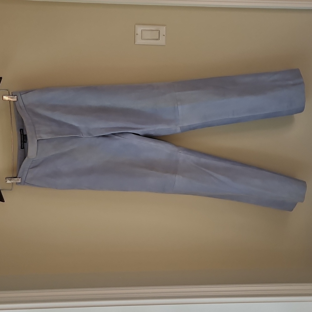 Ralph Lauren Light Blue Suede Women's Pants